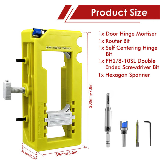 🔥Legkelendőbb termékek🔩Door Hinge Router Template – Precíz Vágás + Könnyű Telepítés!