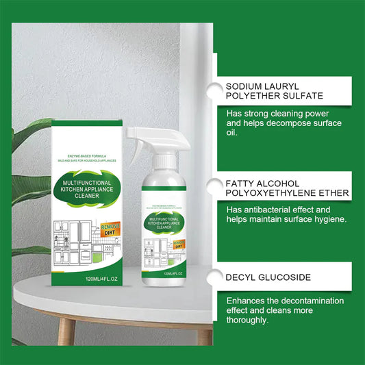 🎁1+1 ingyenes🌿Kíméletes konyhai tisztítószer🔥Konyhai zsíroldó spray – Makacs olajfoltok gyors eltávolítása, könnyed tisztítás!