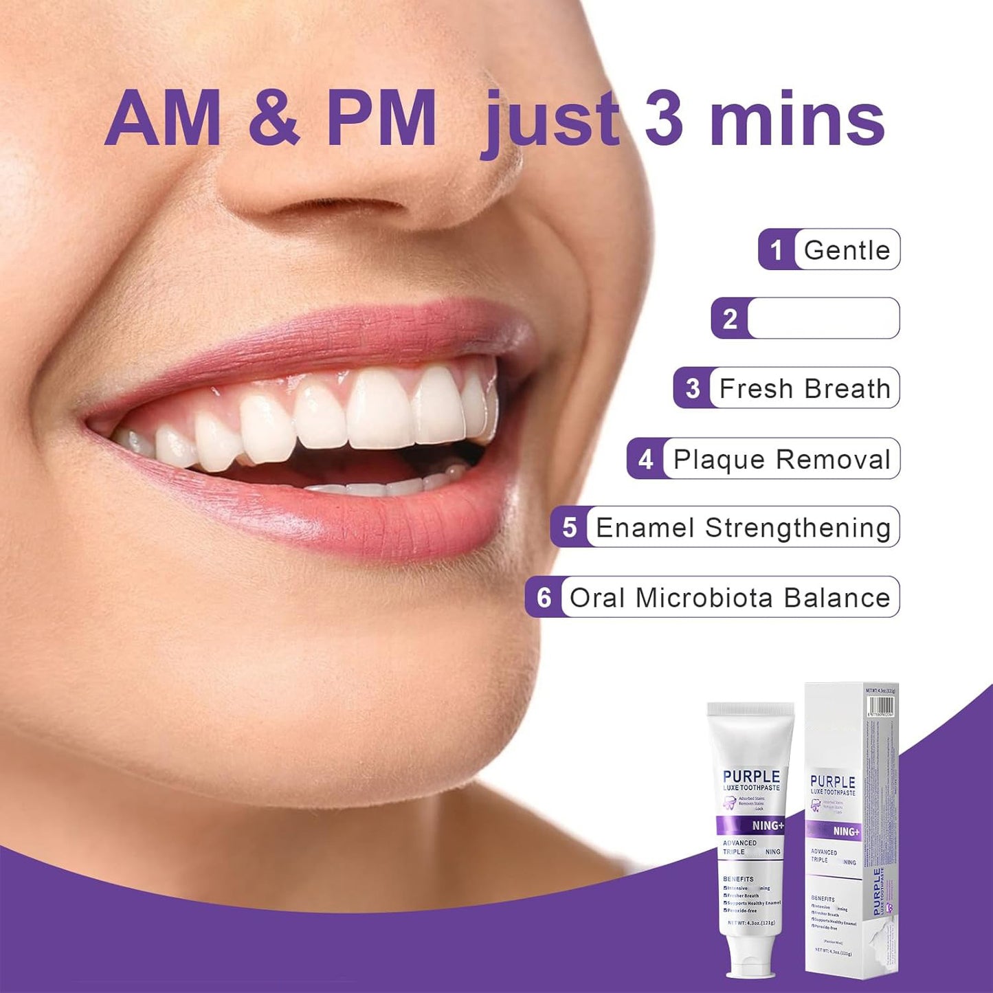 đ„VĂĄsĂĄrolj egyet, kapsz egyet ingyenđŠ· PURPLE Luxe Toothpaste: Ăletrehozod a FehĂ©r Fogakat â 3 Percben!