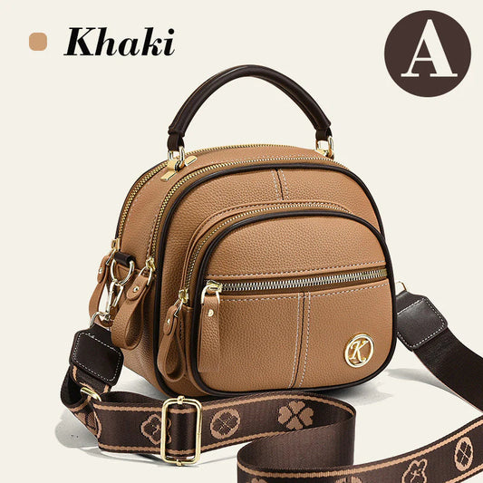 🎉45% árcsökkentés✨Keresztpántos elegáns kézitáska👜Boho stílusú többfunkciós bőr táska – Állítható széles vállpánt, többrekeszes rendezett tárolás!