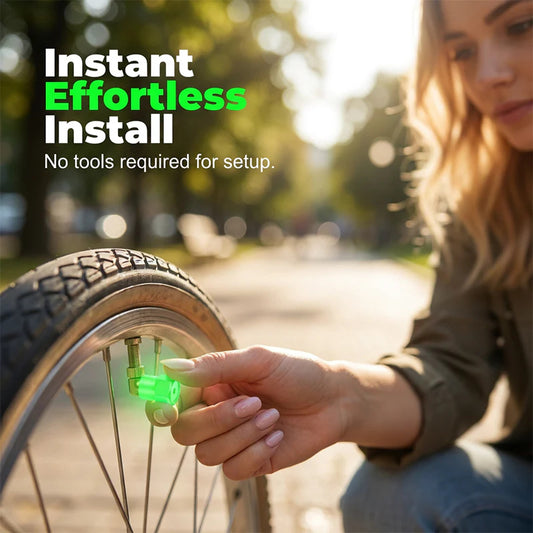 🎁8+8 ingyen (16 db)🏍️💡 2026-os új, univerzális, világító kerékszelep-fedél – éjszaka is jól látható🛠️🌙 Növeld járműved éjszakai láthatóságát