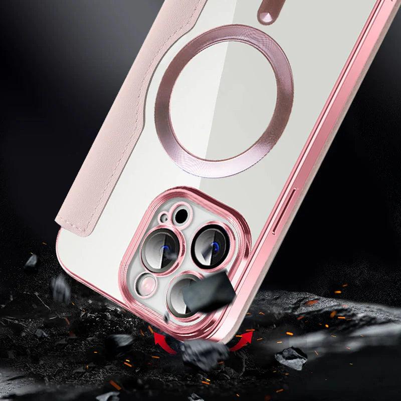 😜30% árcsökkentés📱2026 Bőrhatású flip tok iPhone-hoz – mágneses + kártyatartó!
