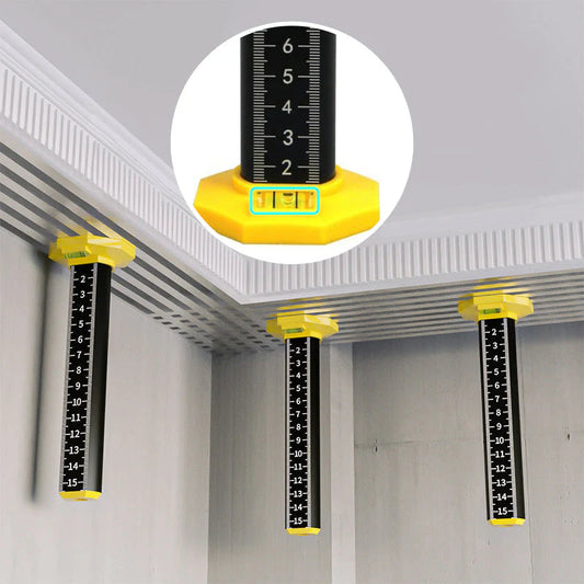 🔥1+1 ingyenes📏 2-in-1 Profi-Nivellierstab✨ Leichtes Aluminium-Werkzeug – Magnetbasis & millimetergenaue HD-Skala!