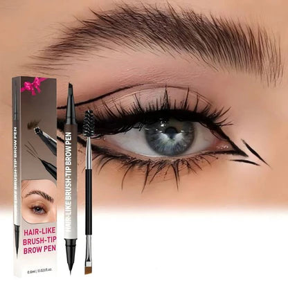 【🌟🌟1+1 ingyen】🖌️ 2‑in‑1 Microblading Szemöldökceruza – Szőrszálszerű, természetes hatás!