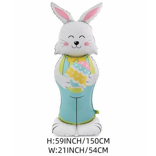 🔥1 vásárol 1 ingyen kap🐰 Húsvéti 3D álló fóliaballon – Vidám dekoráció minden bulira!