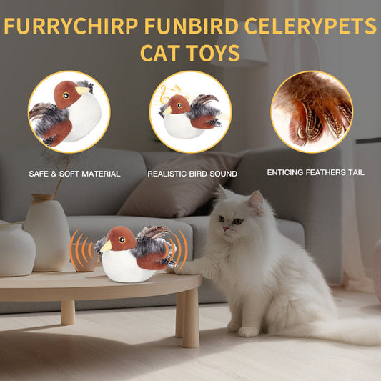 🐱 Élethű Veréb Játék: Csirip + Csapkod – Macskája Órákig Szuperizgalomban!