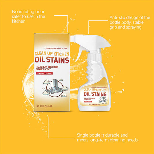 🧼 Erős hatású zsírtalanító tisztító spray🔥Makacs konyhai zsír és szennyeződés ellen🍳 Gyors hatás – Permet, hagyjad, töröld le!