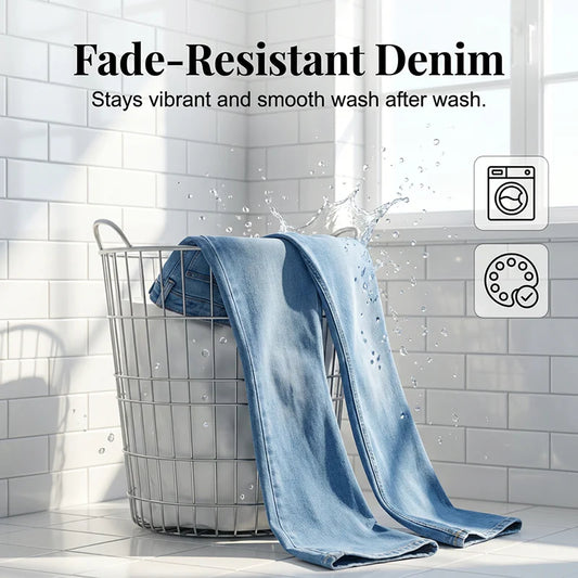 🕰Féláron korlátozott ideig👖 Magas derékú peach lift farmer✨ 4 irányú rugalmas farmer – Karcsúsító hatás és stílus minden napra!