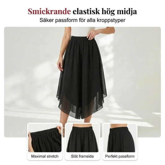 💥🎉49% árcsökkentés👖 Lediga aszimmetrikus sifon nadrág 🧘 Elasztikus magas derék🌿 Könnyű, puha és légies