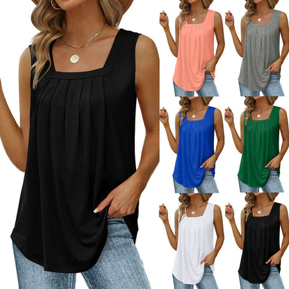 🎁Ingyenes gyönyörű nyaklánc🌸👗 Boho virágmintás pántos felső – Oldalhasítékkal, 8 színben, S–3XL-ig! 💃✨