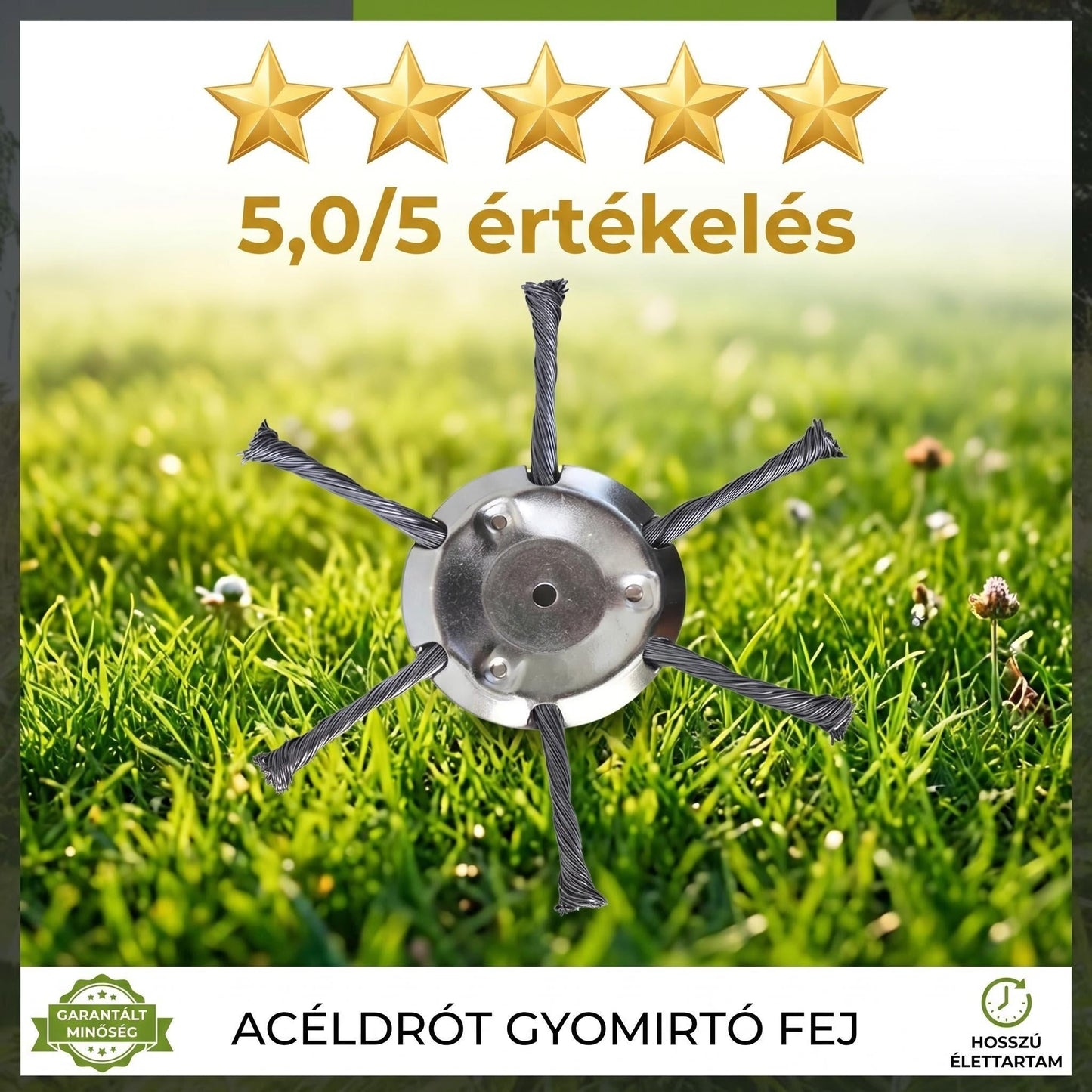🔥🎁1+1 ingyenes🌿⚡6-fejes sodrott acél drót fűnyíró fej⚙️ A kert csodafegyvere minden terepen!
