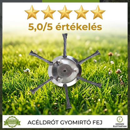 🔥🎁1+1 ingyenes🌿⚡6-fejes sodrott acél drót fűnyíró fej⚙️ A kert csodafegyvere minden terepen!