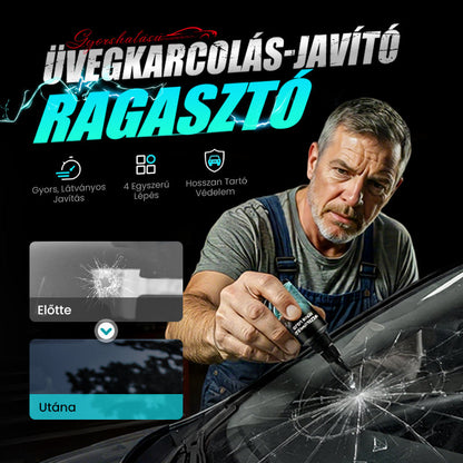 🔥3+2 ingyen🎁Ingyenes ajándék🚗💎 Üvegkarcolás-javító ragasztó – 20 perc alatt láthatatlan javítás, szakértői ajánlással!