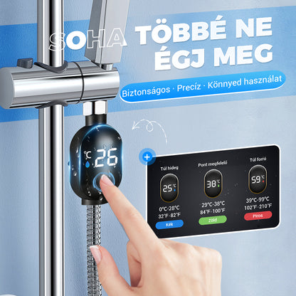 🔥🔥2+2 ingyenes🚿💡 Zuhany hőmérséklet kijelző – valós idejű vízfigyelés, égési sérülések ellen!🌡️✅ Vízforrás hőmérő – intelligens LED kijelző, biztonságos fürdés a családnak!