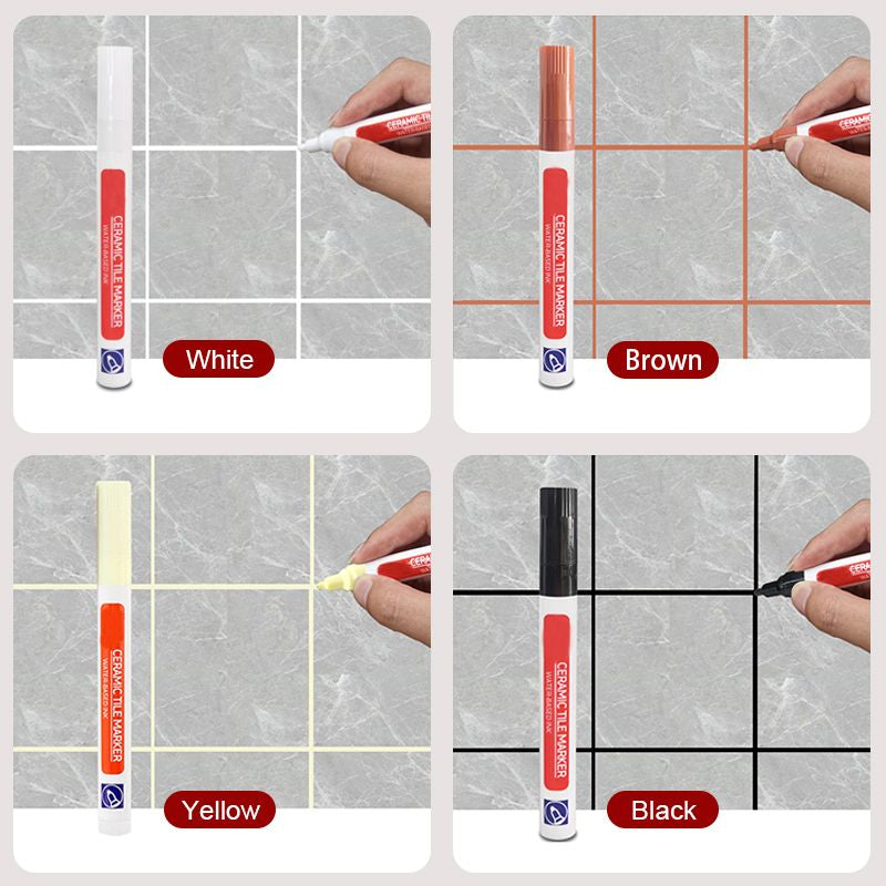 🌈 2+2 INGYEN🛁 Fürdőszoba csempeújító toll🧴 Csempefugázó toll – Penész és foltok ellen tartós védelem！