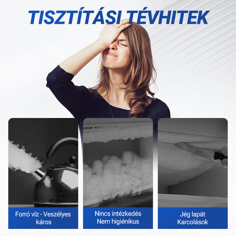 🎁🔥1 vásárol 1 ingyen kap🧊💯 10x gyorsabb jégolvadás spray❄️✨ Erőteljes leolvasztó spray hűtő-fagyasztóhoz – azonnali olvasztás, hatékony jégtelenítés!