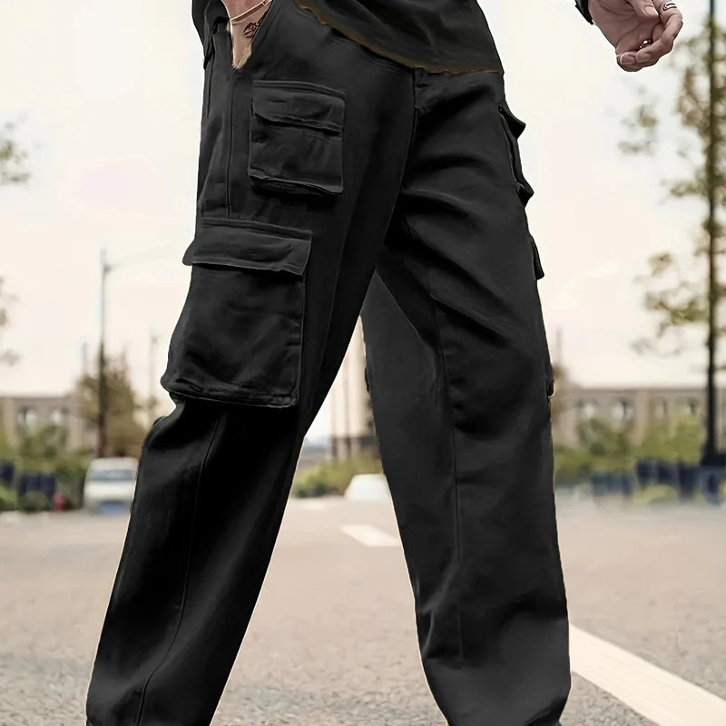 🎁Ingyenes karkötő🔥40% árcsökkentés 👖✨ Cargo nadrág + póló szett – Tágas zsebekkel és laza szabássa!