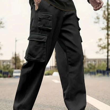 🎁Ingyenes karkötő🔥40% árcsökkentés 👖✨ Cargo nadrág + póló szett – Tágas zsebekkel és laza szabássa!