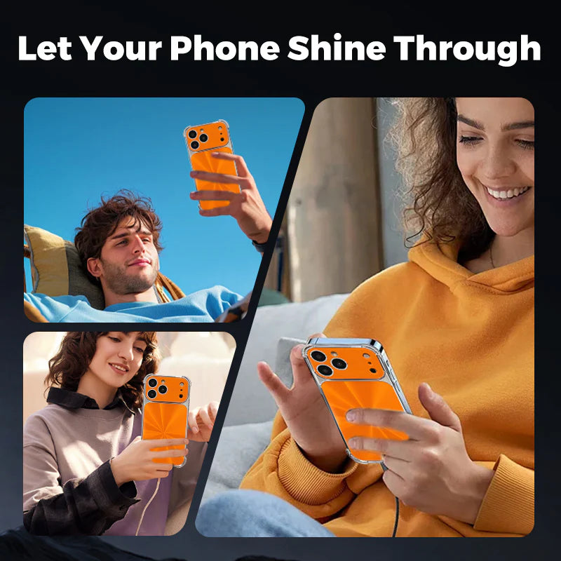 🎉Bestseller akció🔥1+1 ingyenes📱💎 Drop-Proof CD - As Thin As Bare Phone: Sparkle & Safety in One Case!