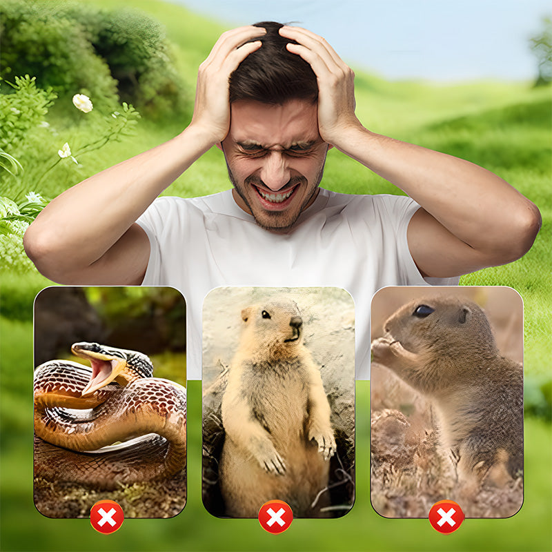 🎁1+1 INGYEN (2 db) 🐹 Napenergiás vakondriasztó🌱 Csendes elektronikus riasztó – Védje meg kertjét a földalatti kártevőktől!