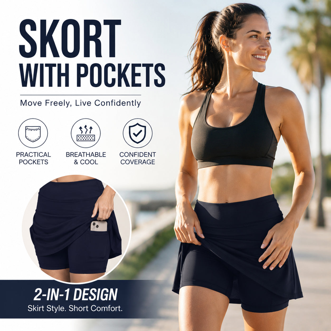 🏆Több mint 30.000 darabot adtak el ⌚️ Dörzsölésgátló aktív szoknyanadrág – Szuper puha és kényelmes🔥