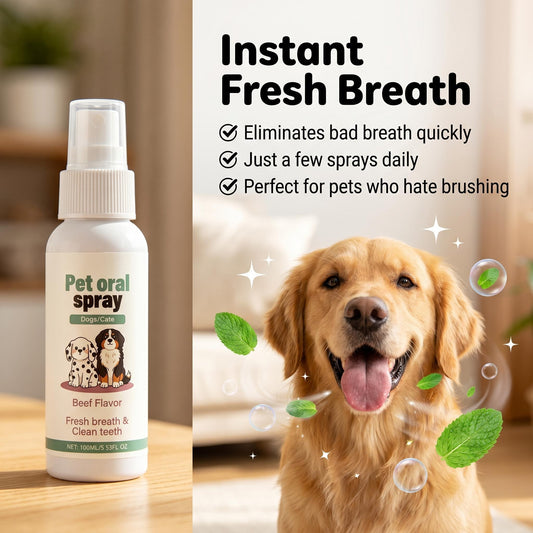 🎁1+1 INGYEN (2 db)🐱🐶 Aktív enzimek + természetes összetevők🦷 Gyors frissesség a lehezetnek – Fogmosás nélküli kényelmes tisztítás!