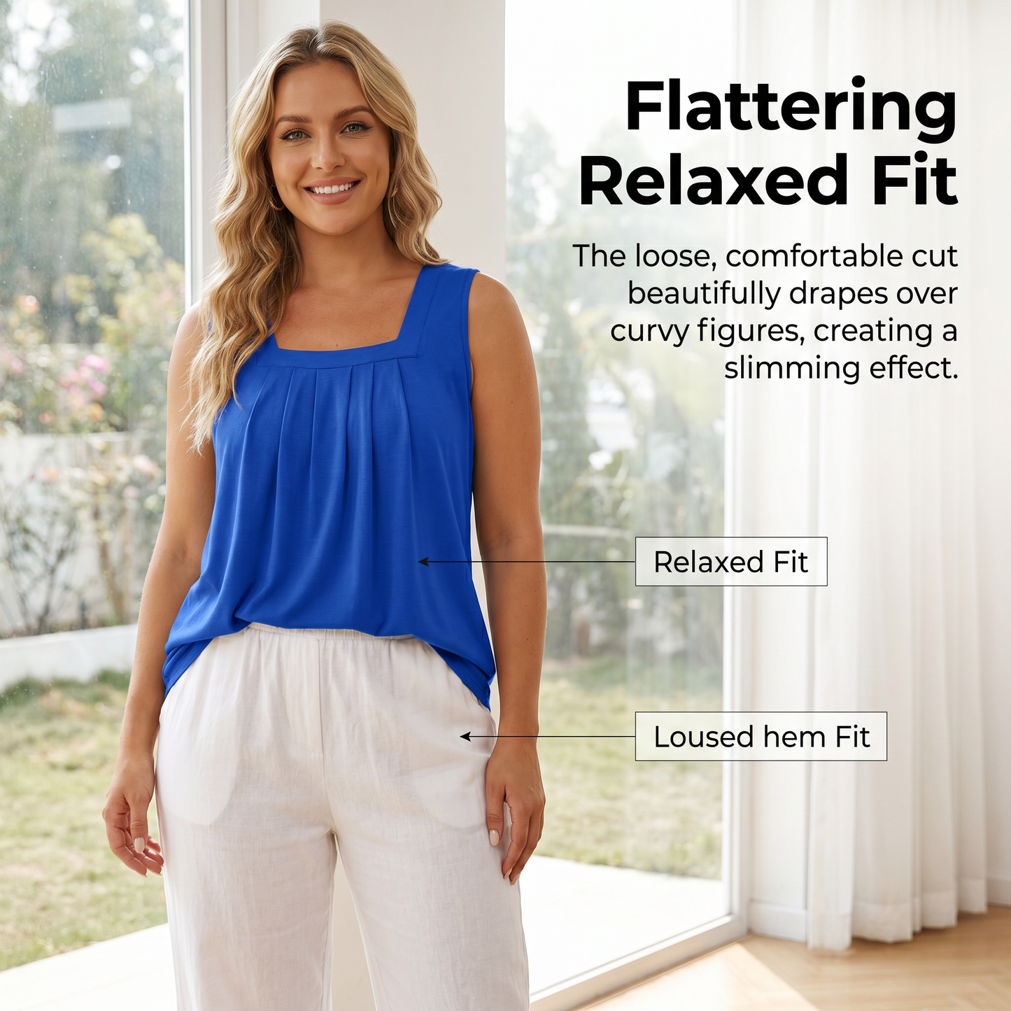 🎁Ingyenes gyönyörű nyaklánc🌸👗 Boho virágmintás pántos felső – Oldalhasítékkal, 8 színben, S–3XL-ig! 💃✨
