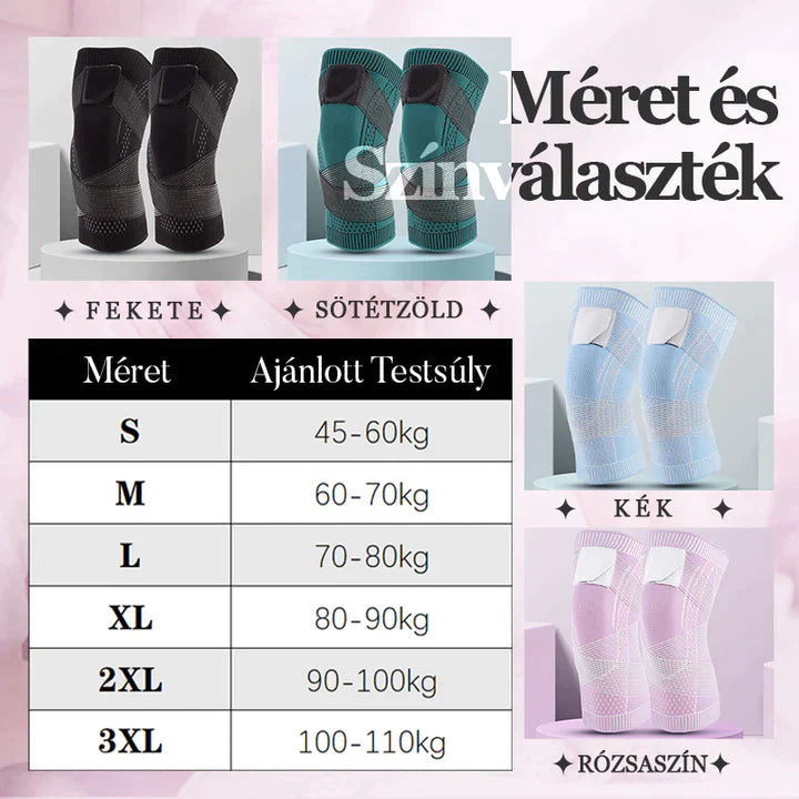 🔥🎁Vegyél 1-et és kapsz 1-et ingyen🦵Neoprén melegítő, ütésálló párnázás💪 Rugalmas 3D kötött térdvédő pár-Támogató és védő térdvédő fájdalomcsillapítással!