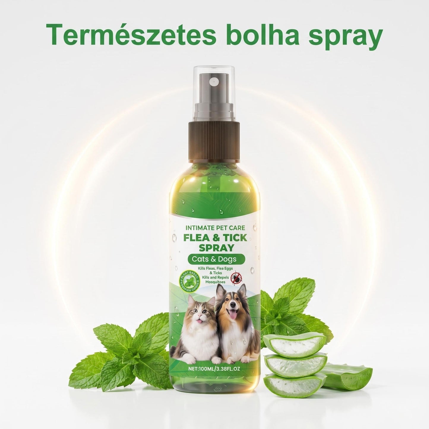 📣🔥1+1 ingyenes🐕🌿 100%-ban természetes bolha- és kullancsirtó spray – Biztonságos kutyáknak és macskáknak! 🐱✨