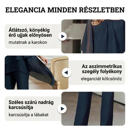🎁Ingyenes ajándék-Gyönyörű nyaklánc💖2026 nyári népszerű, laza két részes szett (felső + alsó)!🌸💙 Egész napos kényelem, folyékony stílus minden alkalomra!
