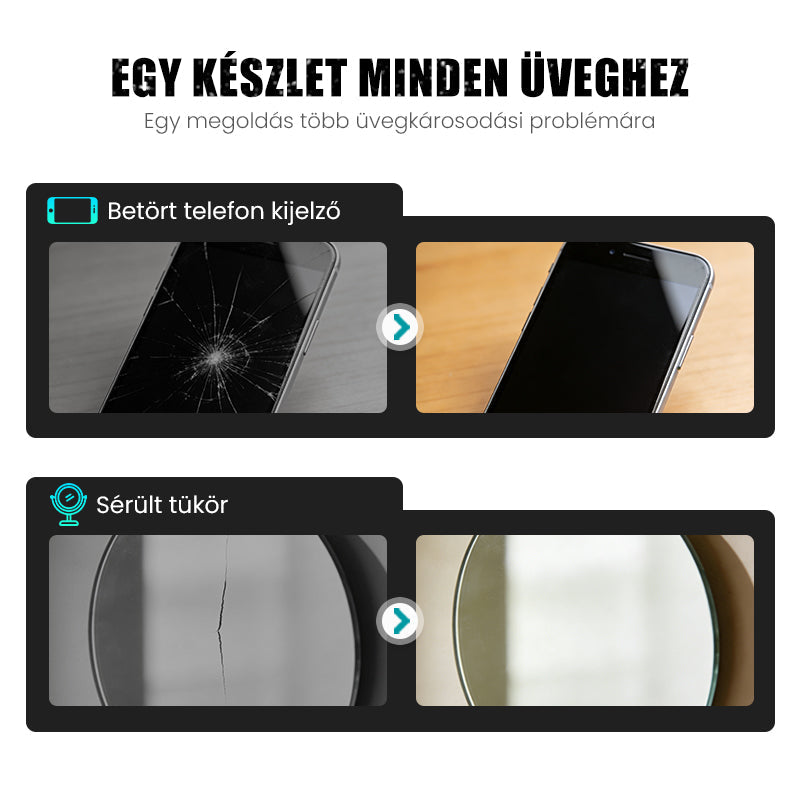 🔥3+2 ingyen🎁Ingyenes ajándék🚗💎 Üvegkarcolás-javító ragasztó – 20 perc alatt láthatatlan javítás, szakértői ajánlással!