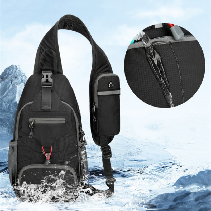 🎒 Férfi outdoor válltáska💧 Vízálló Oxford táska – Több zsebbel ellátott, rendezett tárolás kirándulásokhoz！