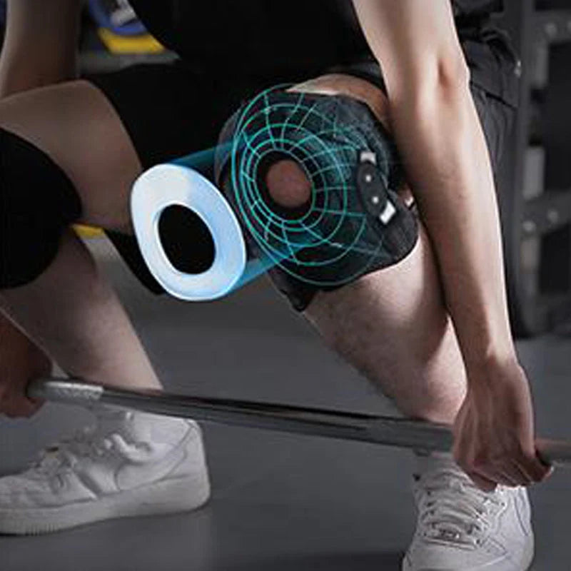 🦵💪 Állítható acél támaszos térdvédő – Csillapító párnákkal, két biztonsági pánttal, ergonomikus kialakítással! 🛡️✨