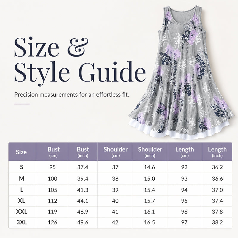 👗🌸 Trópusi virágmintás A-vonalú ruha – Karcsúsító szabás, élethű digitális nyomtatás, S–3XL-ig! ✨💃