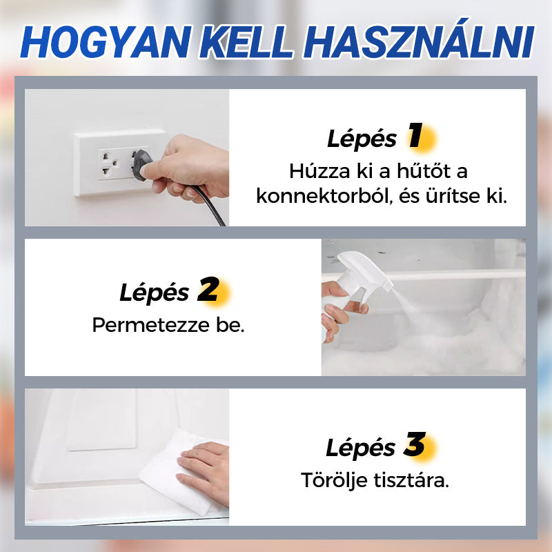 🎁🔥1 vásárol 1 ingyen kap🧊💯 10x gyorsabb jégolvadás spray❄️✨ Erőteljes leolvasztó spray hűtő-fagyasztóhoz – azonnali olvasztás, hatékony jégtelenítés!
