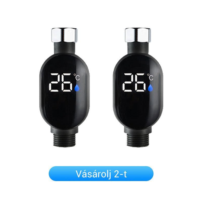 🎁🌈2+2 INGYEN🚿✅Zuhany hőmérséklet-kijelző – biztonságos fürdőzés gyerekeknek és időseknek！