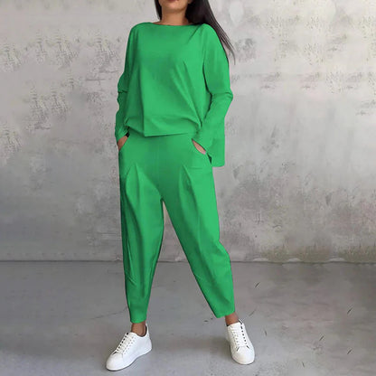 🎁Ingyenes ajándék-📿Gyönyörű nyaklánc💗 Puha, sokoldalú outfit – Otthon és útközben egyformán stílusos!