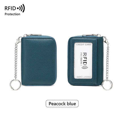 🔥1+1 ingyenes💳 RFID-védelemmel ellátott PU bőröpenztárca🃏 Harmónikaszerkezetű kártyatartó – Rendeltetlen tárolás minden napra!