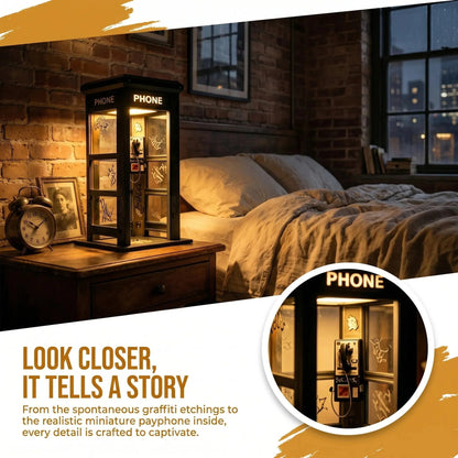 🔥🔝 Legnépszerűbb termékek📞 Urban Noir telefonfülke lámpa – Retro elegancia kortárs utcai művészettel🎁🌆