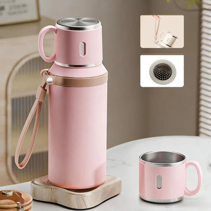 😜40% árcsökkentés 💎 316-os rozsdamentes acél 🥤 600ml vákuumszigetelt palack – Forró vagy hideg órákig!