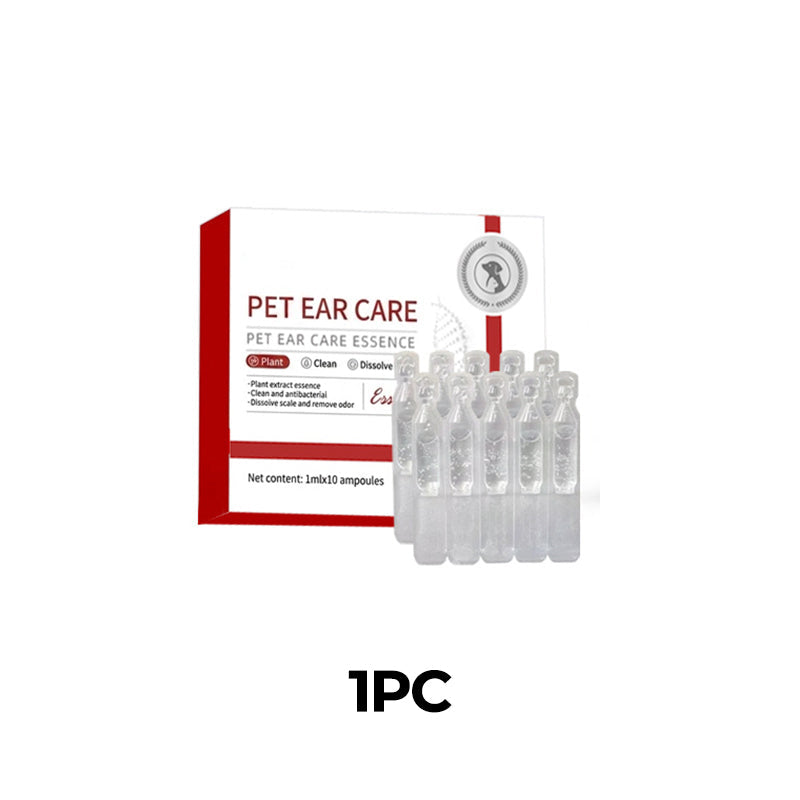 🎁1+1 INGYEN (2 db)🐕🌿 Fültisztító ampulla háziállatoknak – Eltávolítja a szennyeződéseket és a viaszt, friss és tiszta füleket biztosít! 🌸🧴