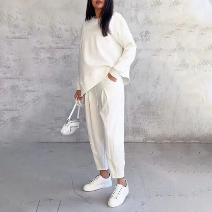 🎁Ingyenes ajándék-📿Gyönyörű nyaklánc💗 Puha, sokoldalú outfit – Otthon és útközben egyformán stílusos!