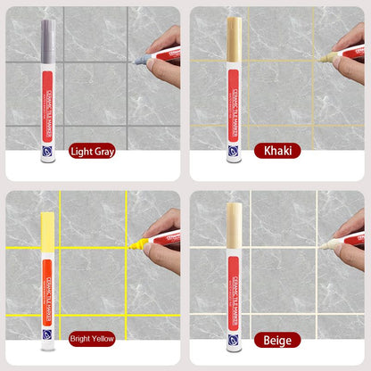 🌈 2+2 INGYEN🛁 Fürdőszoba csempeújító toll🧴 Csempefugázó toll – Penész és foltok ellen tartós védelem！