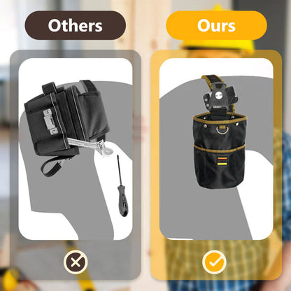 🖐Rögzíthető szerszámtáska 🔧 Clip‑design + rugózott nyitás – gyors hozzáférés, szabad kezek!