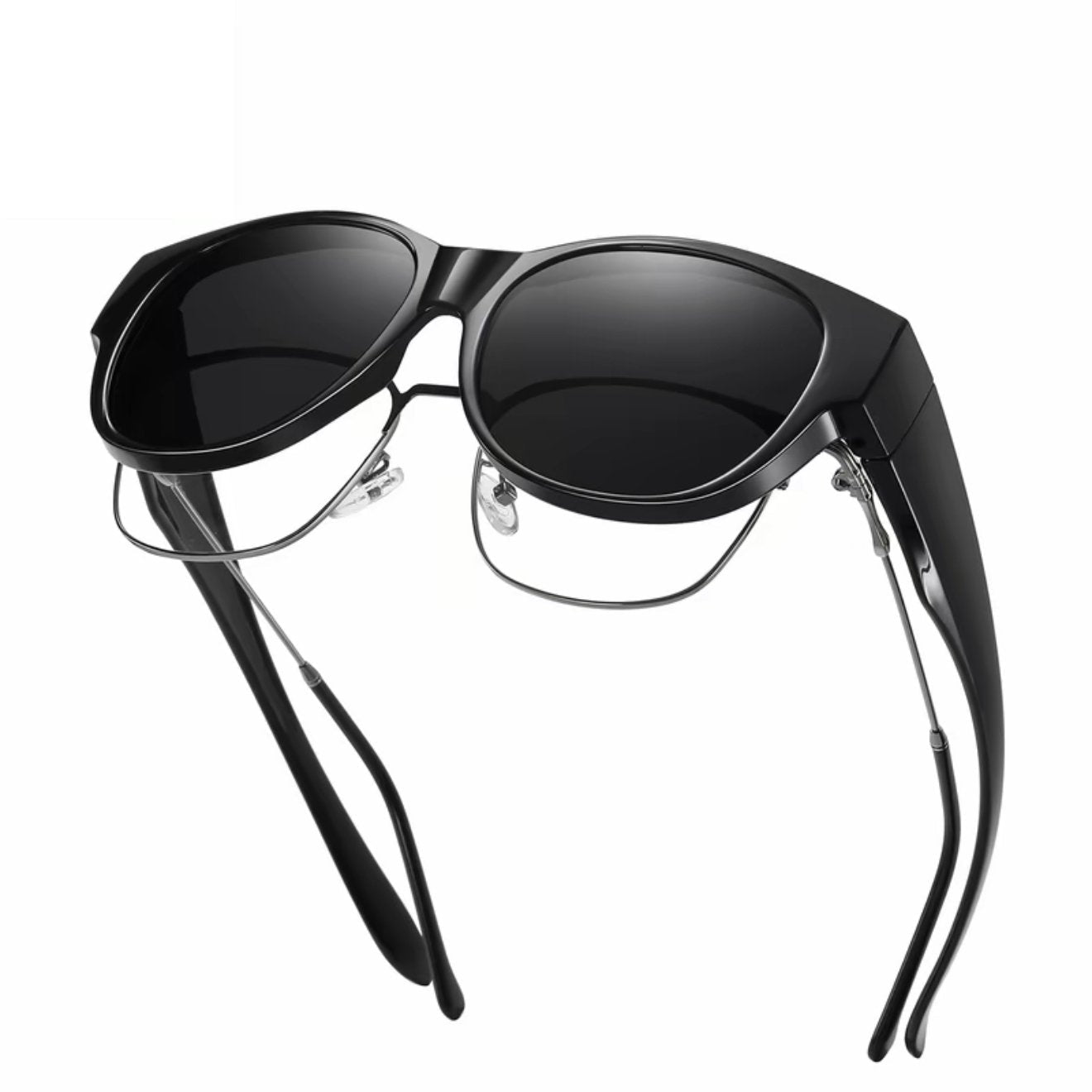💝1-et vásárolj🎁1-et ajándékba📢😎 Polarizált UV400 védelemmel ellátott, divatos kerek macskaszemű napszemüveg 😺🕶️