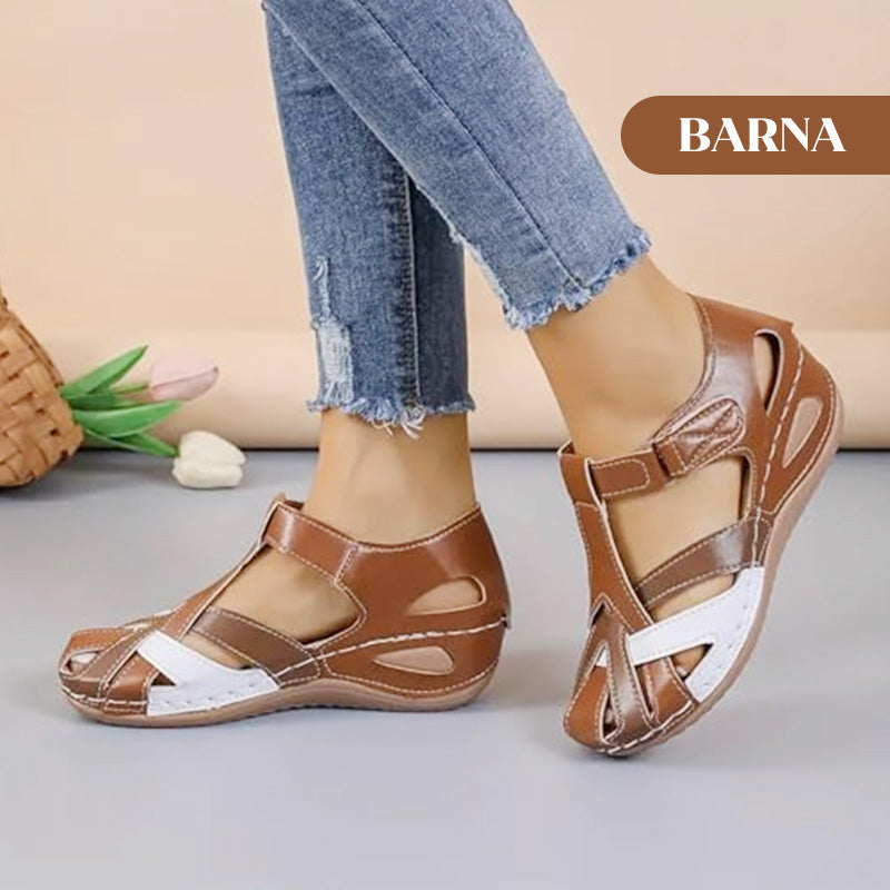 🎉46% árcsökkentés🥿 Ortopédiai női szandálok: kényelem és egészség egész nap!👠 5 cm-es sarokemelkedés: stílusos és fájdalommentes viselet!