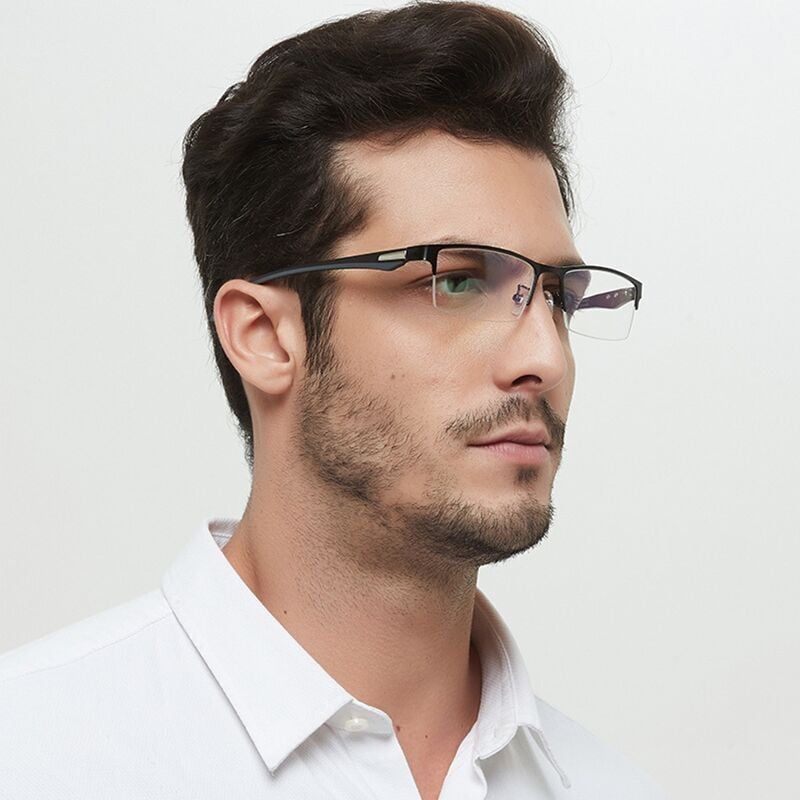 🥇👍Kiváló minőség, sok pozitív értékelés✨HD kékfény-védett multifokális szemüveg👓Titán keretes progresszív olvasószemüveg – Könnyű 17,05g, táv- és közeli látáshoz egyaránt!