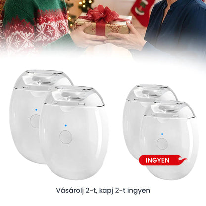🔥🎁2+2 ingyenes😜50% árcsökkentés💅 Automatikus körömreszelő LED fénnyel🔋 Újratölthető elektromos körömápoló – Csendes, 360° sima reszelés gyerekeknek is!