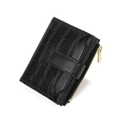 🔥1+1 ingyenes🥰Női Kompakt Egyszínű Pénztárca👛Könnyű elegáns pénztárca 100g 💸Kompakt női PU bőr pénztárca – Sok kártyahellyel, biztonságos cipzár és gombzár!