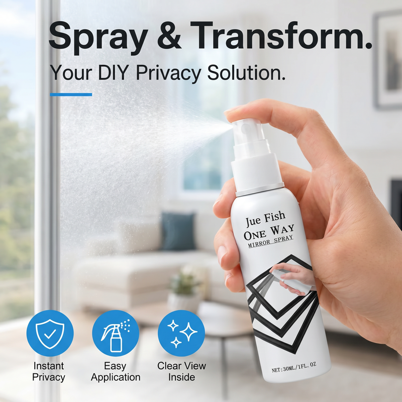 🎁1+1 INGYEN🪞 Fújd fel, és már láthatatlan is vagy – Egyirányú tükör spray otthonra és autóra!